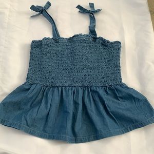 Gap kids tank top new without tags, size Large denim blue.